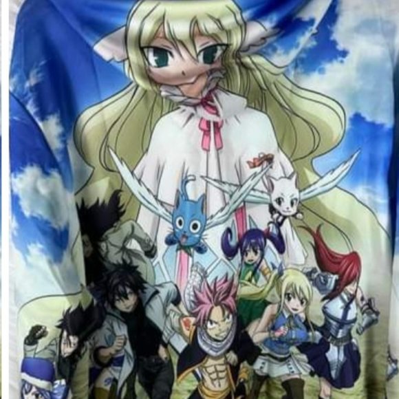 NIB FAIRY TAIL (1X) 3d printed pullover NEW IN BAG - Picture 2 of 2